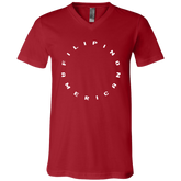 Filipino American Unisex Jersey V-Neck T-Shirt